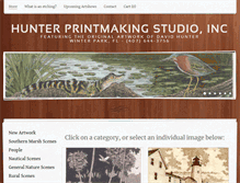 Tablet Screenshot of hunterprintmaking.com